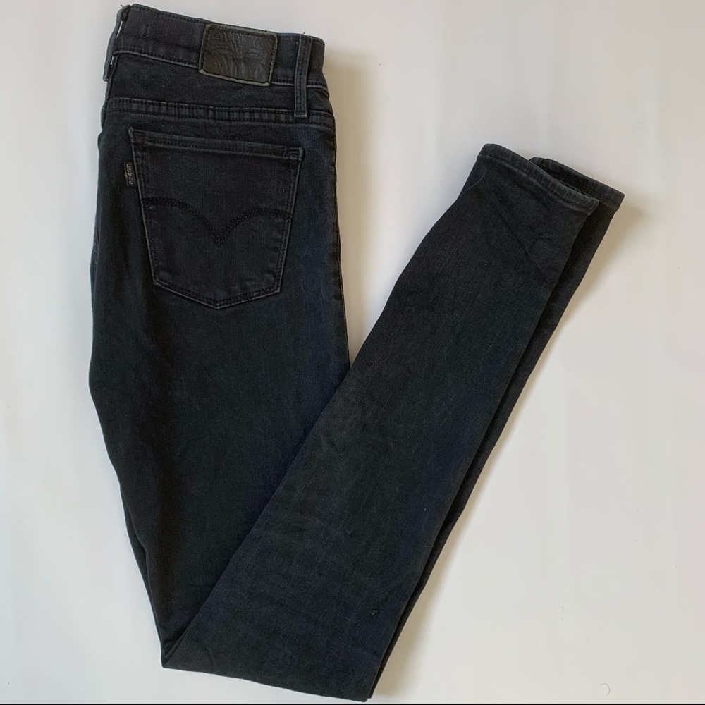 Levi’s 710 black super skinny jeans - Picture 1 of 7